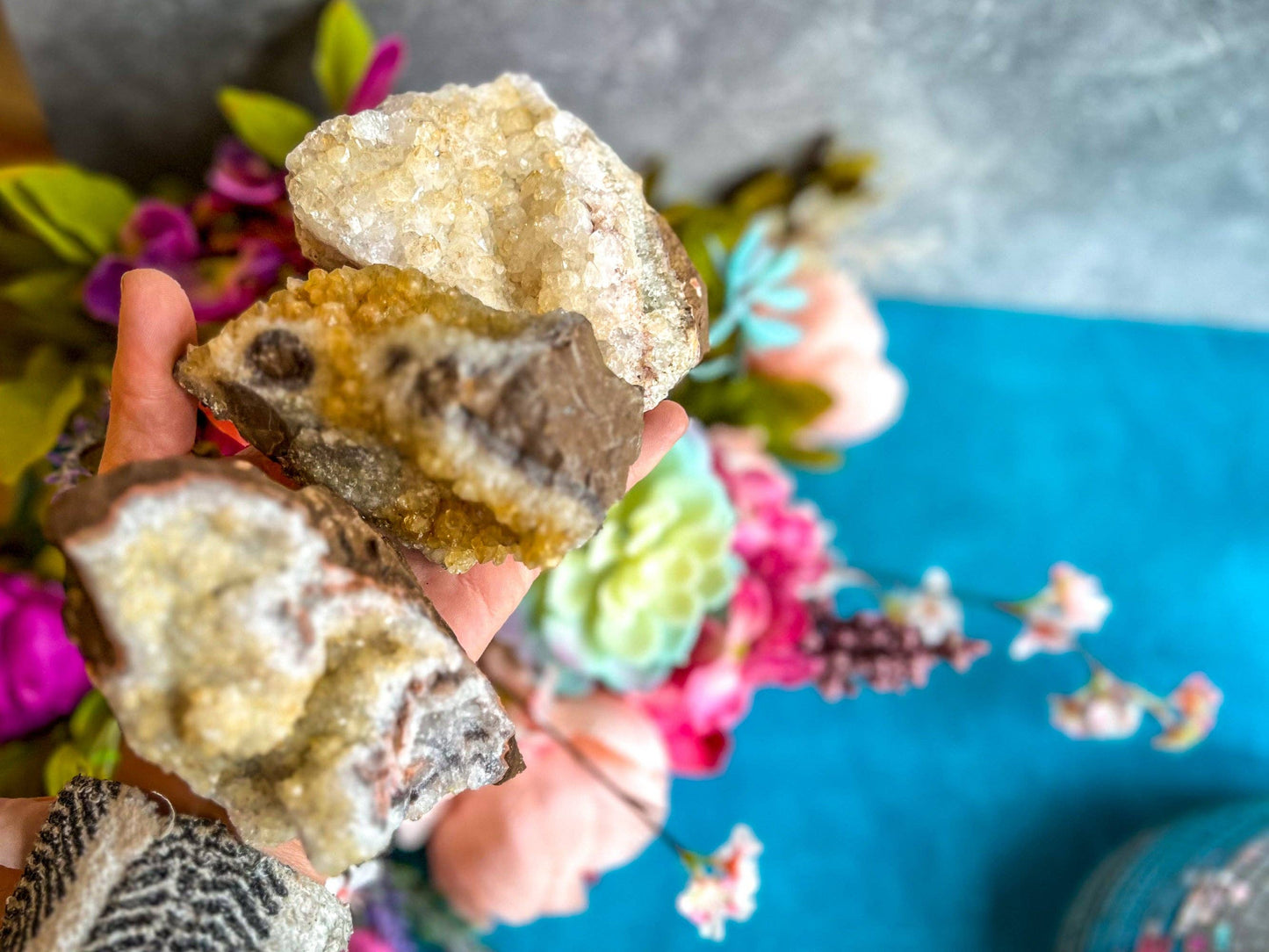 Raw Citrine Clusters Ethically Sourced