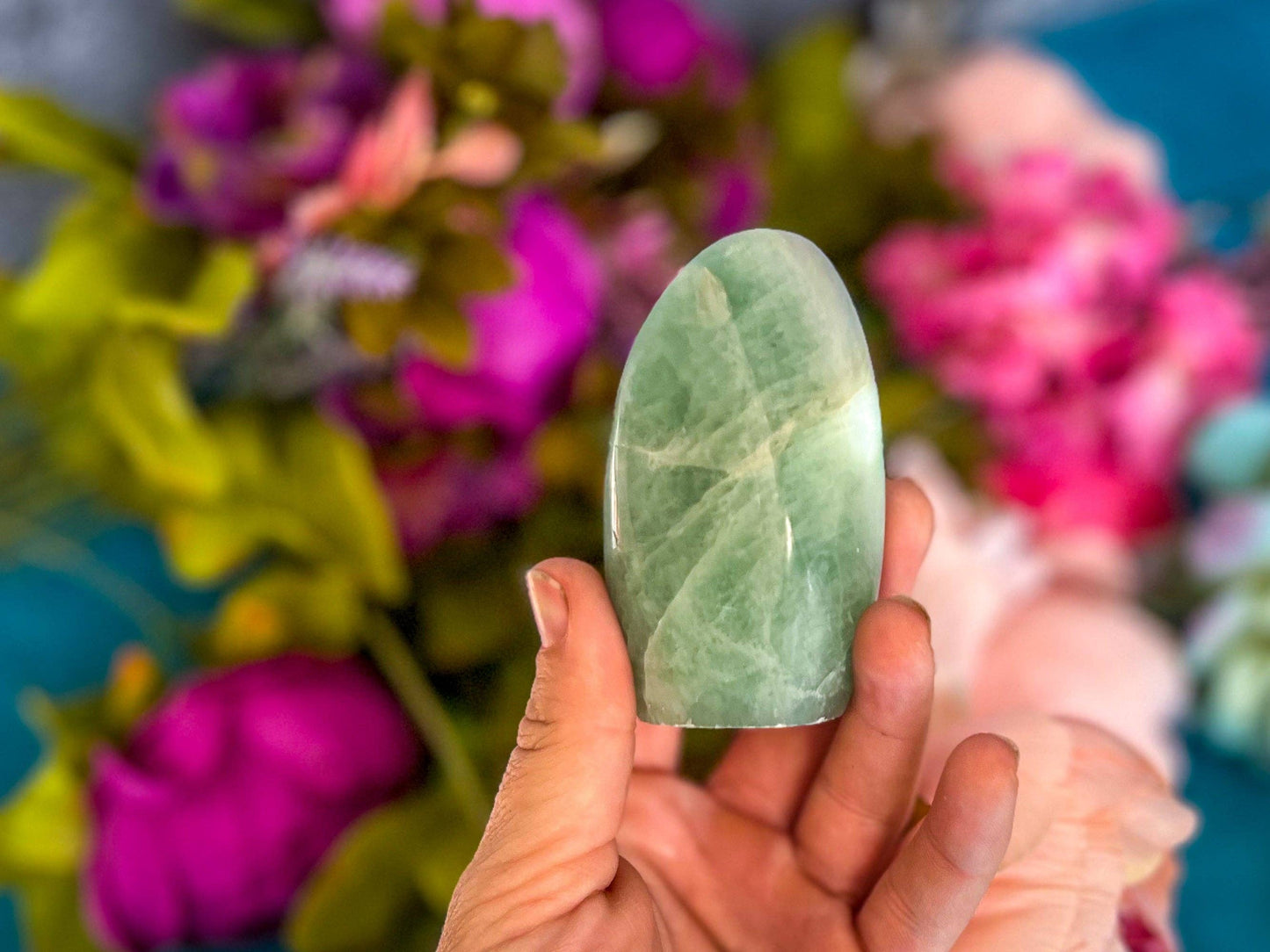 Green Fluorite Freeforms