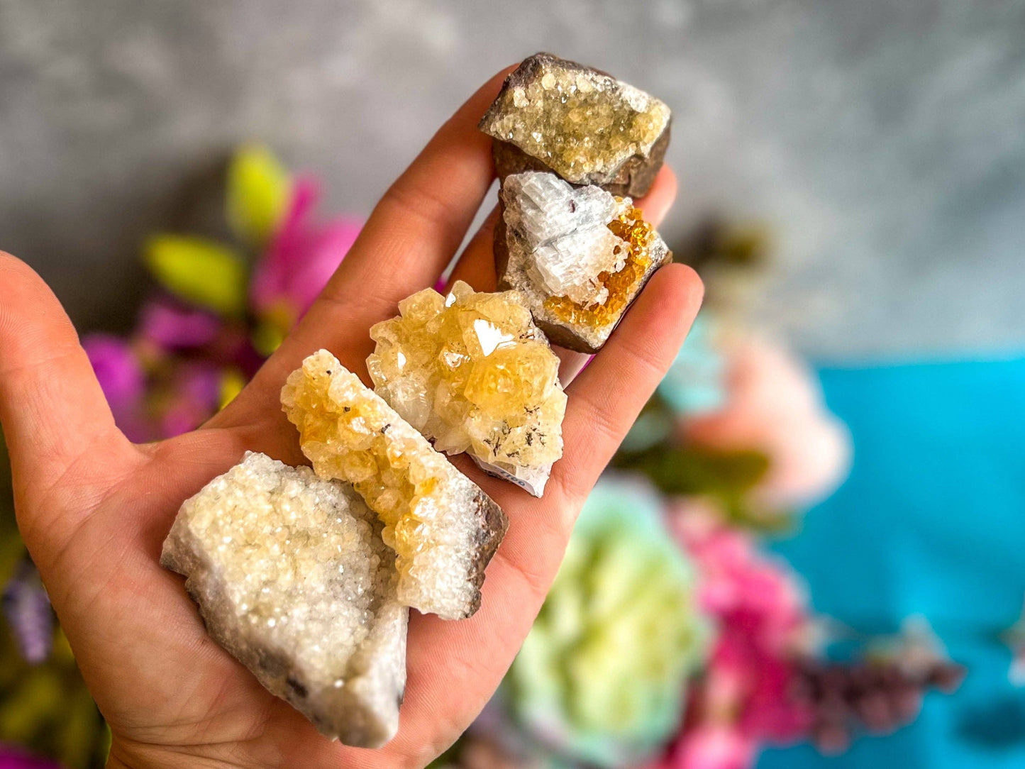 Raw Citrine Clusters Ethically Sourced