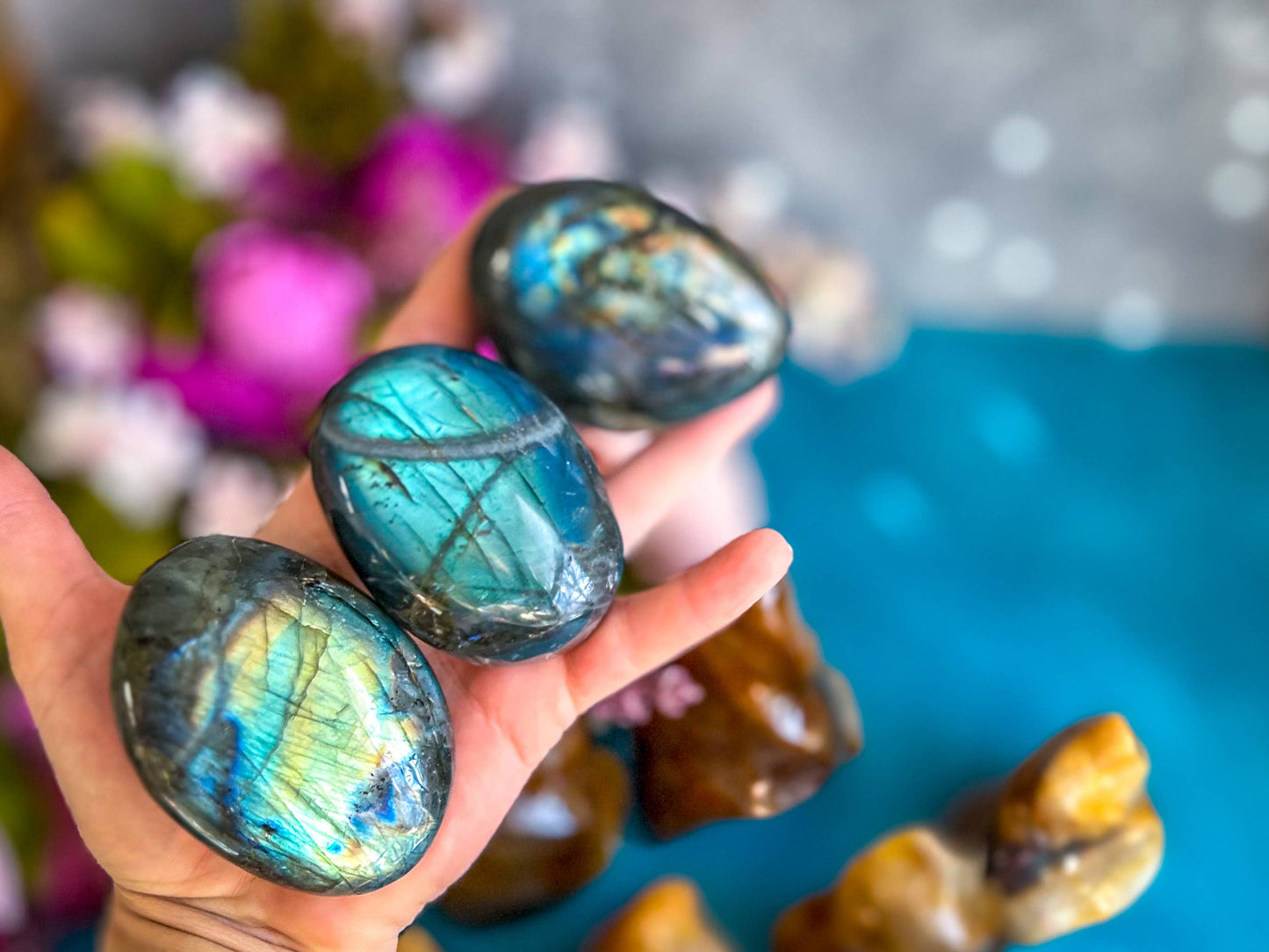 Labradorite Palm Stone