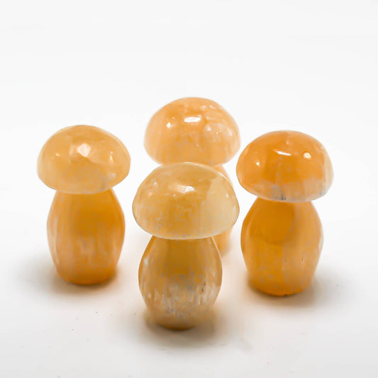 Selenite Mushroom Orange