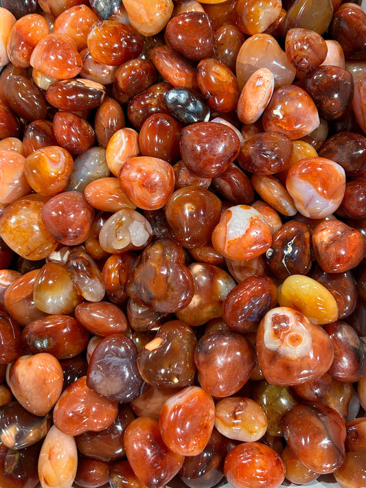 Carnelian Mini Hearts