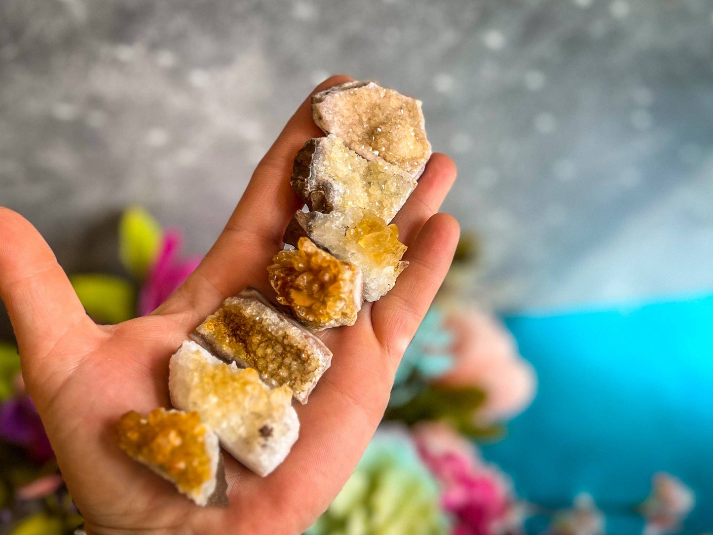 Raw Citrine Clusters Ethically Sourced